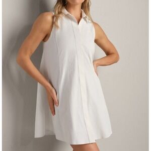 NWOT RHONE Highline Sleeveless Dress Snow White Women Size Large Casual Summer